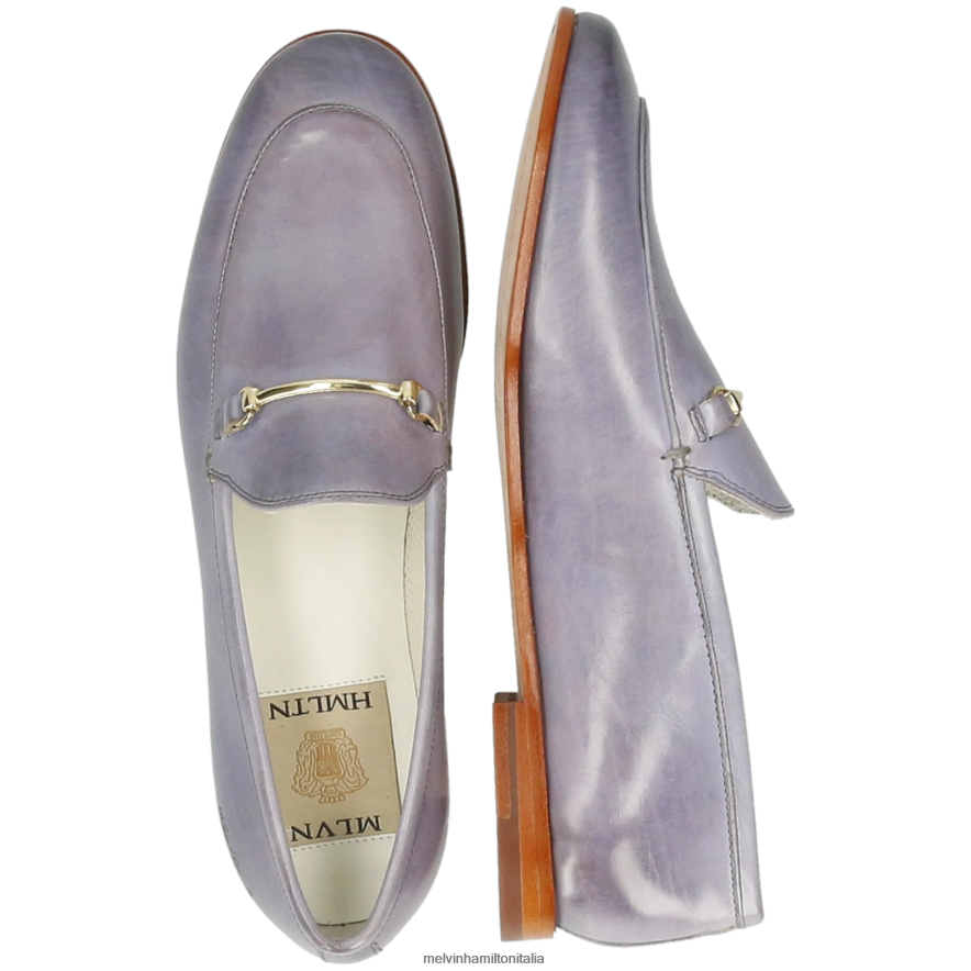 esso Melvin & Hamilton donne scarlatta 22 grigio mocassini L80P2P1373
