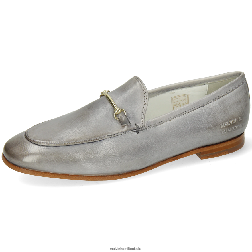 esso Melvin & Hamilton donne scarlatta 22 grigio mocassini L80P2P1416