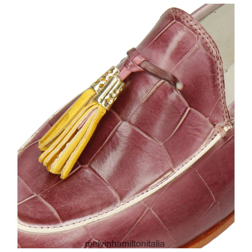 esso Melvin & Hamilton donne scarlatta 3 viola mocassini L80P2P1434