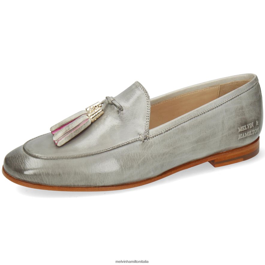 esso Melvin & Hamilton donne scarlatta 48 grigio mocassini L80P2P1456