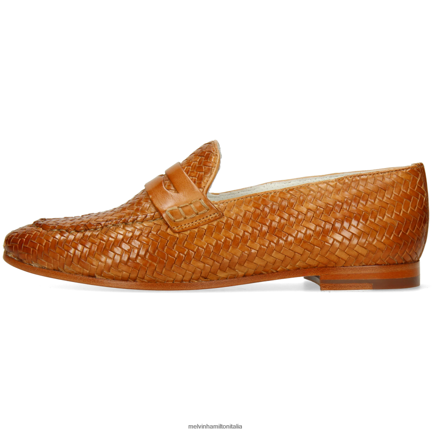 esso Melvin & Hamilton donne scarlatta 52 marrone mocassini L80P2P1378