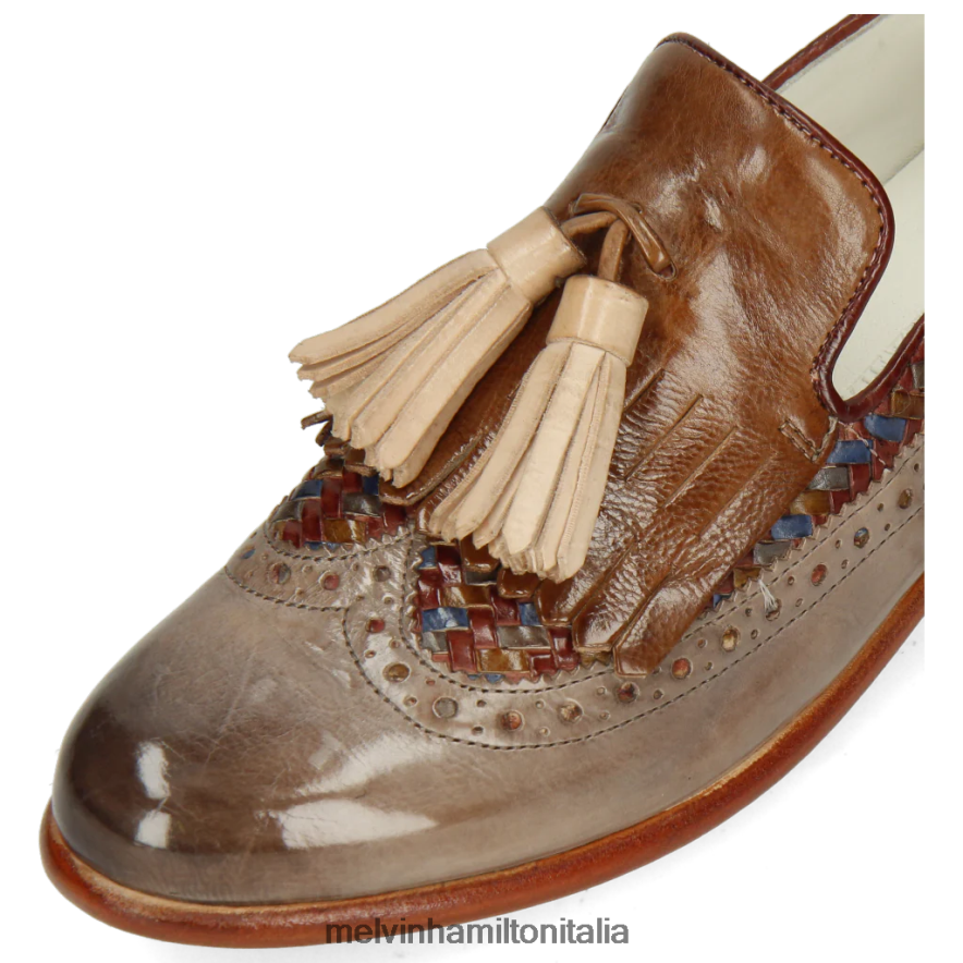 esso Melvin & Hamilton donne selina 3 grigio mocassini L80P2P1475