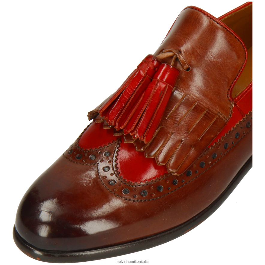 esso Melvin & Hamilton donne selina 3 marrone mocassini L80P2P1316