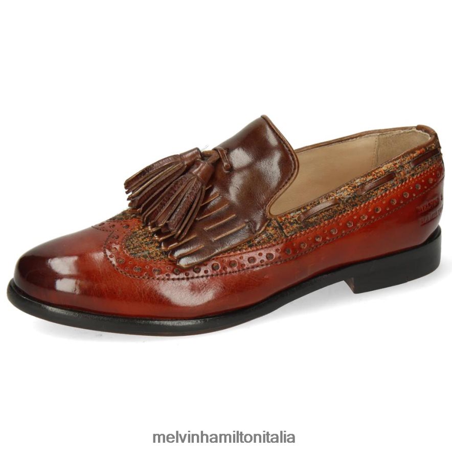 esso Melvin & Hamilton donne selina 3 marrone mocassini L80P2P1431