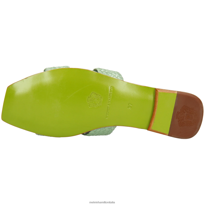 esso Melvin & Hamilton donne Brooke7 verde muli DLT2BB1556