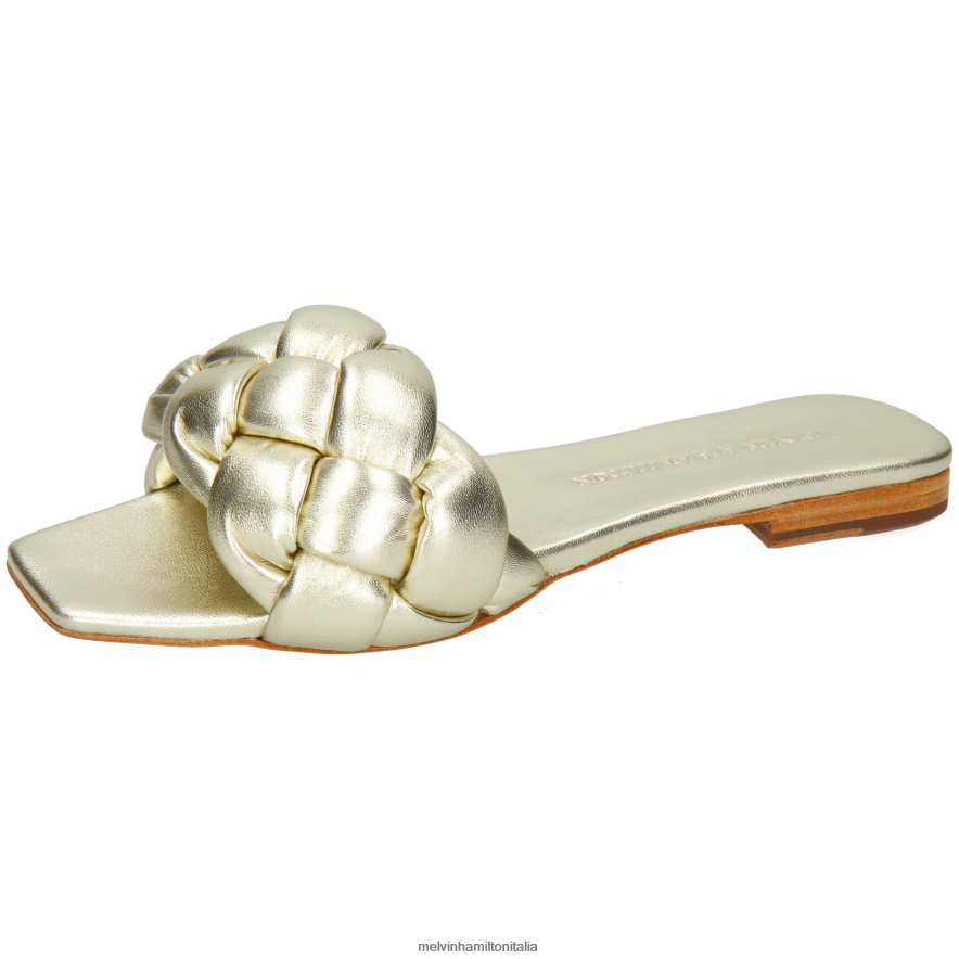 esso Melvin & Hamilton donne Brooke 10 argento muli L80P2P1609