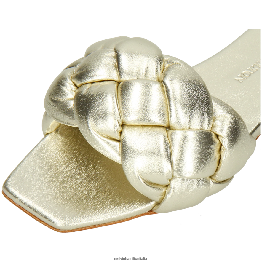 esso Melvin & Hamilton donne Brooke 10 argento muli L80P2P1609