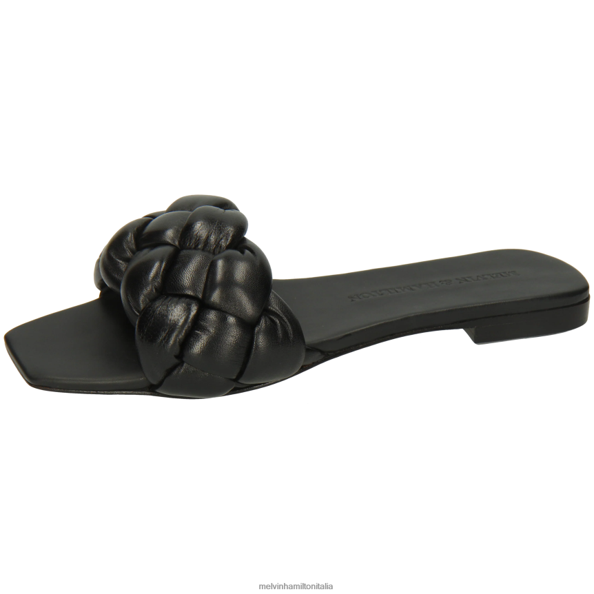 esso Melvin & Hamilton donne Brooke 10 nero muli DLT2BB1569