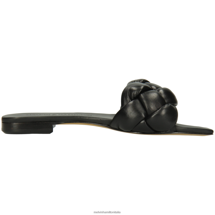 esso Melvin & Hamilton donne Brooke 10 nero muli DLT2BB1569