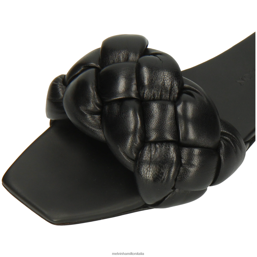 esso Melvin & Hamilton donne Brooke 10 nero muli DLT2BB1569