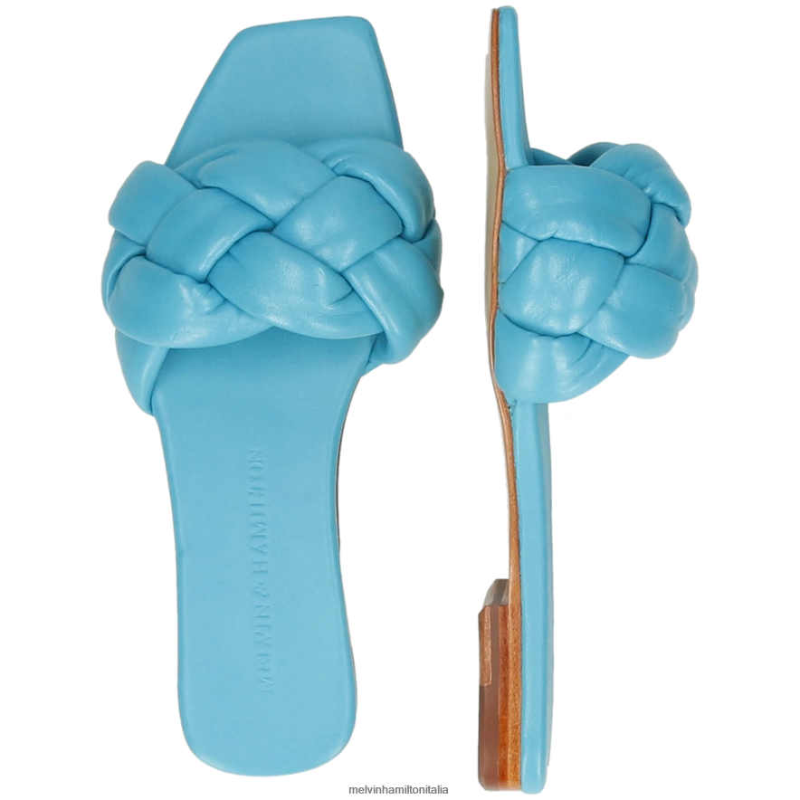 esso Melvin & Hamilton donne Brooke 10 turchese muli L80P2P1589