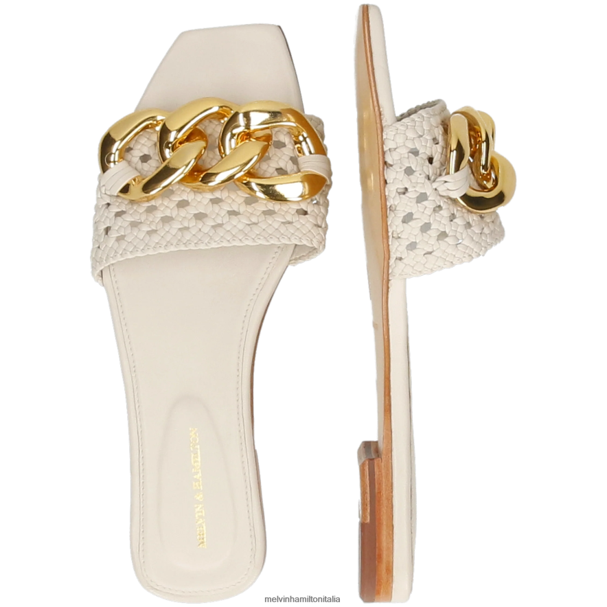 esso Melvin & Hamilton donne Brooke 12 beige muli L80P2P1615