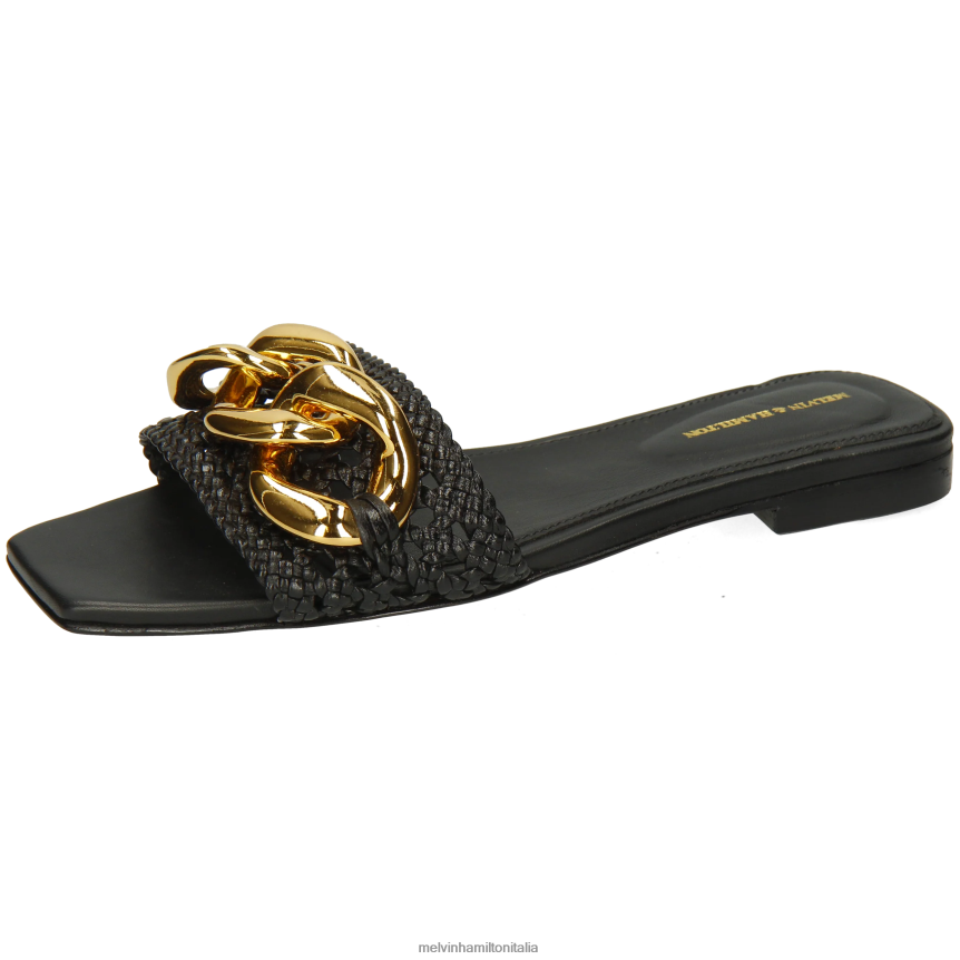 esso Melvin & Hamilton donne Brooke 12 nero muli DLT2BB1575