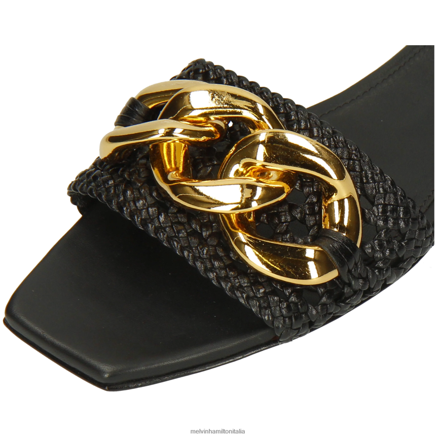 esso Melvin & Hamilton donne Brooke 12 nero muli DLT2BB1575