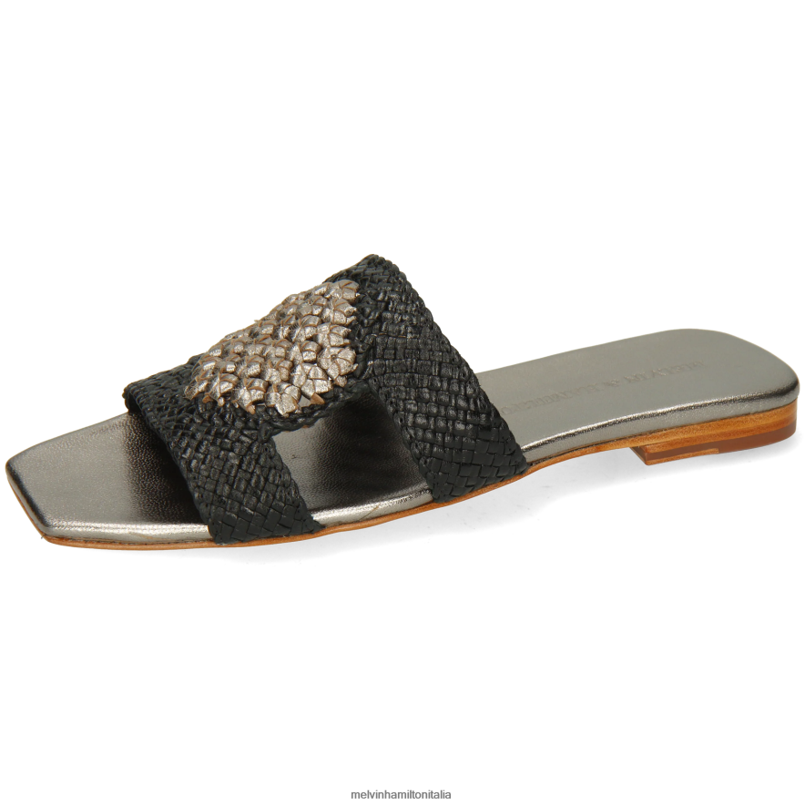 esso Melvin & Hamilton donne Brooke 16 nero muli L80P2P1578