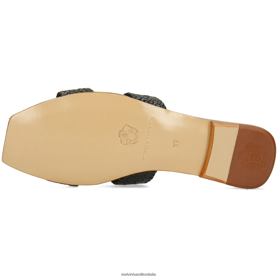 esso Melvin & Hamilton donne Brooke 16 nero muli L80P2P1578