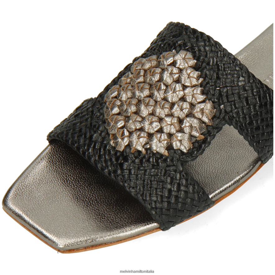 esso Melvin & Hamilton donne Brooke 16 nero muli L80P2P1578