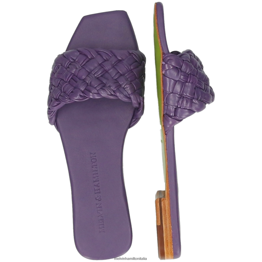 esso Melvin & Hamilton donne Brooke 5 viola muli L80P2P1558