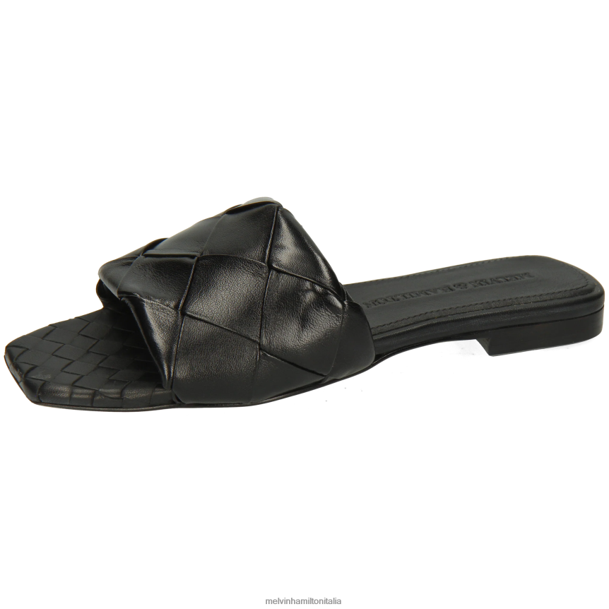 esso Melvin & Hamilton donne Brooke 9 nero muli DLT2BB1557