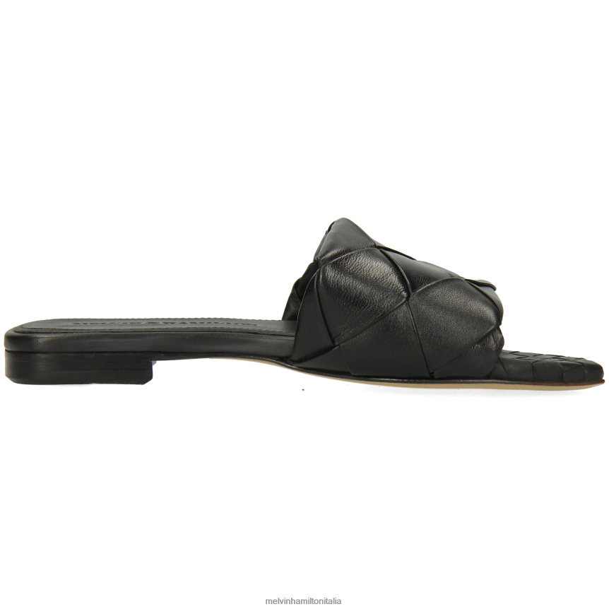 esso Melvin & Hamilton donne Brooke 9 nero muli DLT2BB1557