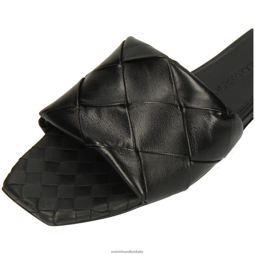 esso Melvin & Hamilton donne Brooke 9 nero muli DLT2BB1557