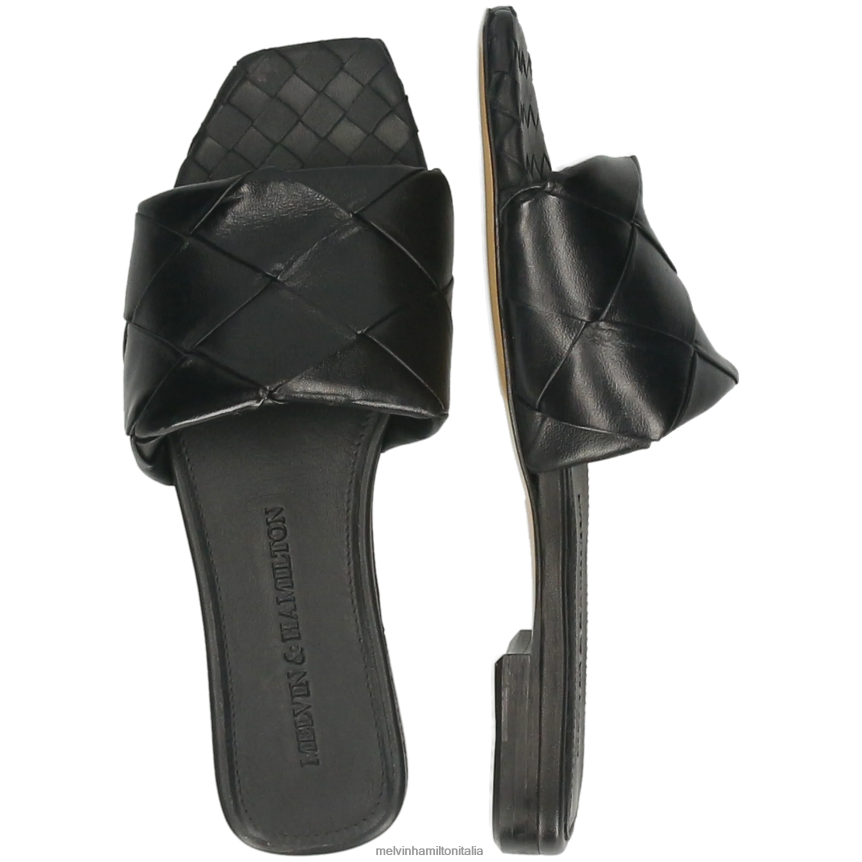 esso Melvin & Hamilton donne Brooke 9 nero muli DLT2BB1557