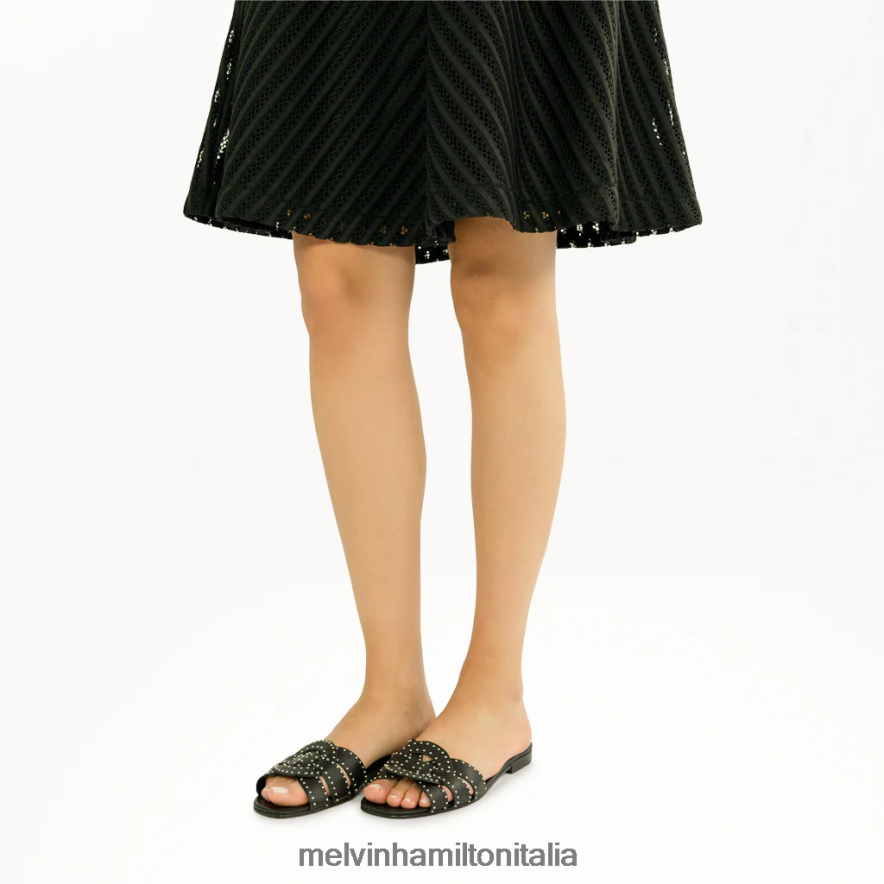 esso Melvin & Hamilton donne Elodie 13 nero muli L80P2P1768