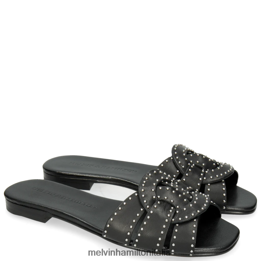 esso Melvin & Hamilton donne Elodie 13 nero muli L80P2P1768