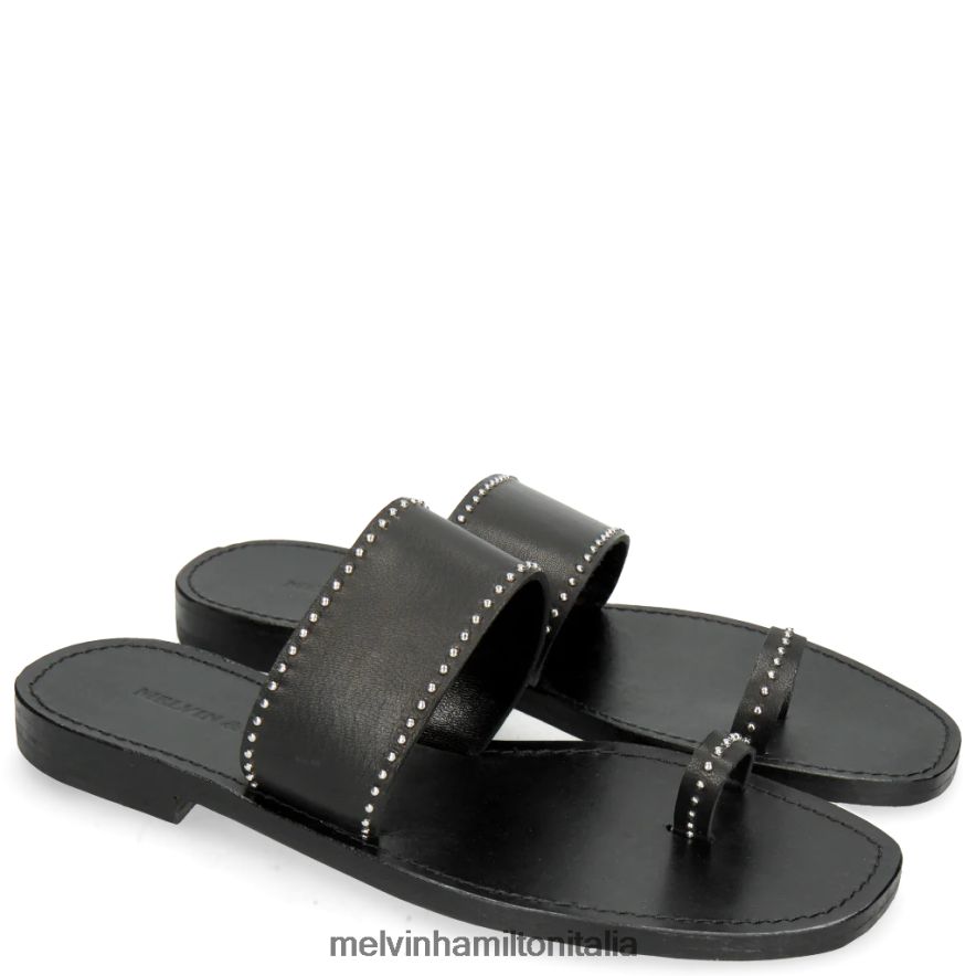 esso Melvin & Hamilton donne Elodie 19 nero muli L80P2P1758