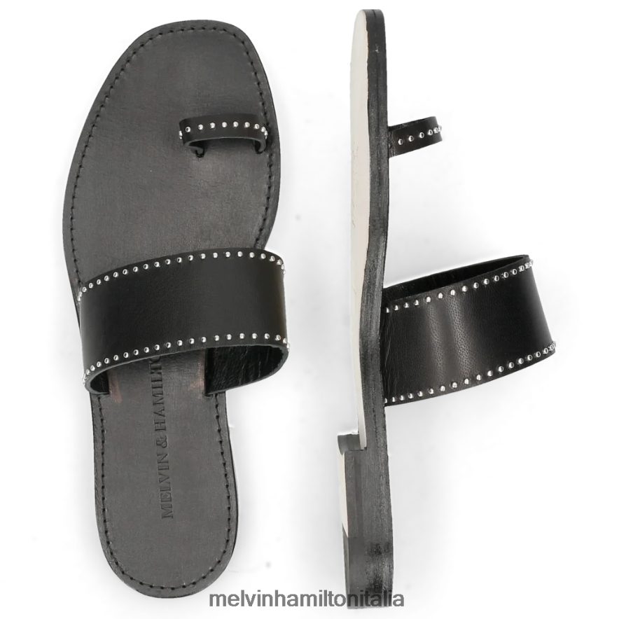 esso Melvin & Hamilton donne Elodie 19 nero muli L80P2P1758