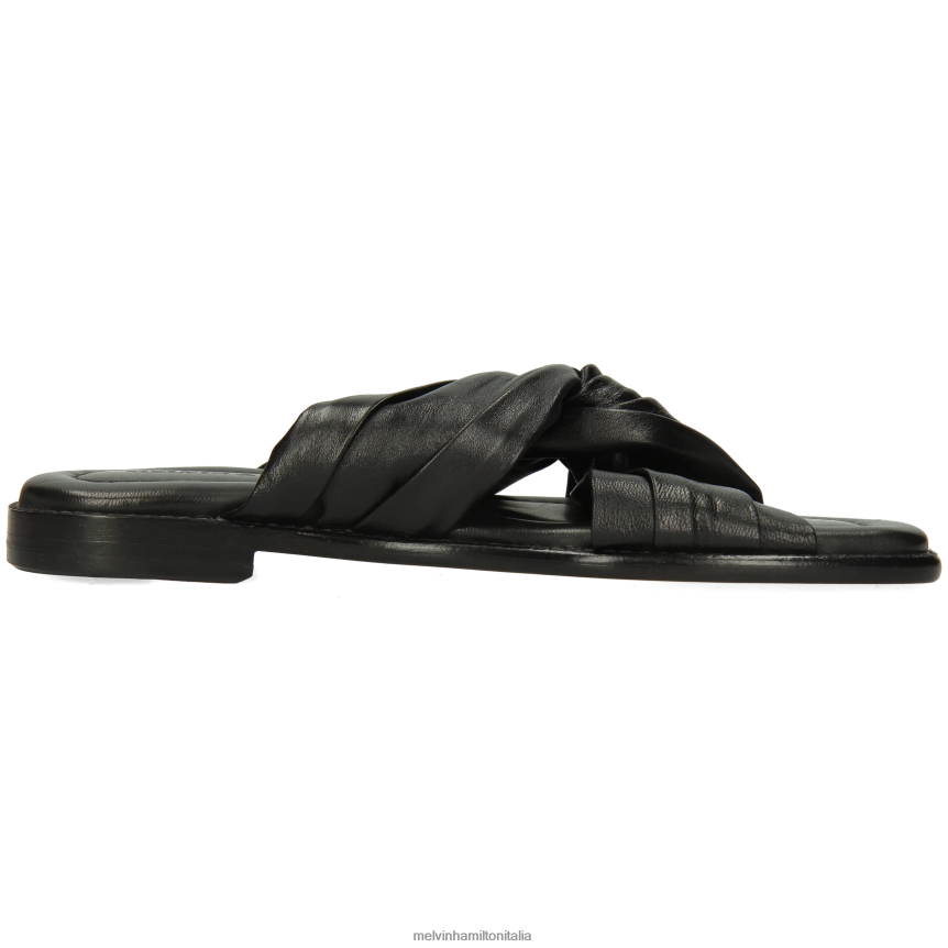 esso Melvin & Hamilton donne Elodie 22 nero muli DLT2BB1617