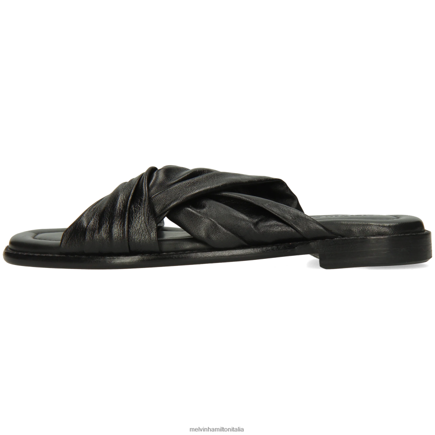 esso Melvin & Hamilton donne Elodie 22 nero muli DLT2BB1617