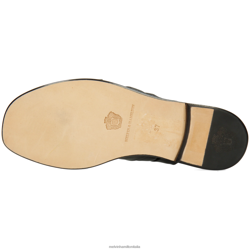 esso Melvin & Hamilton donne Elodie 22 nero muli DLT2BB1617