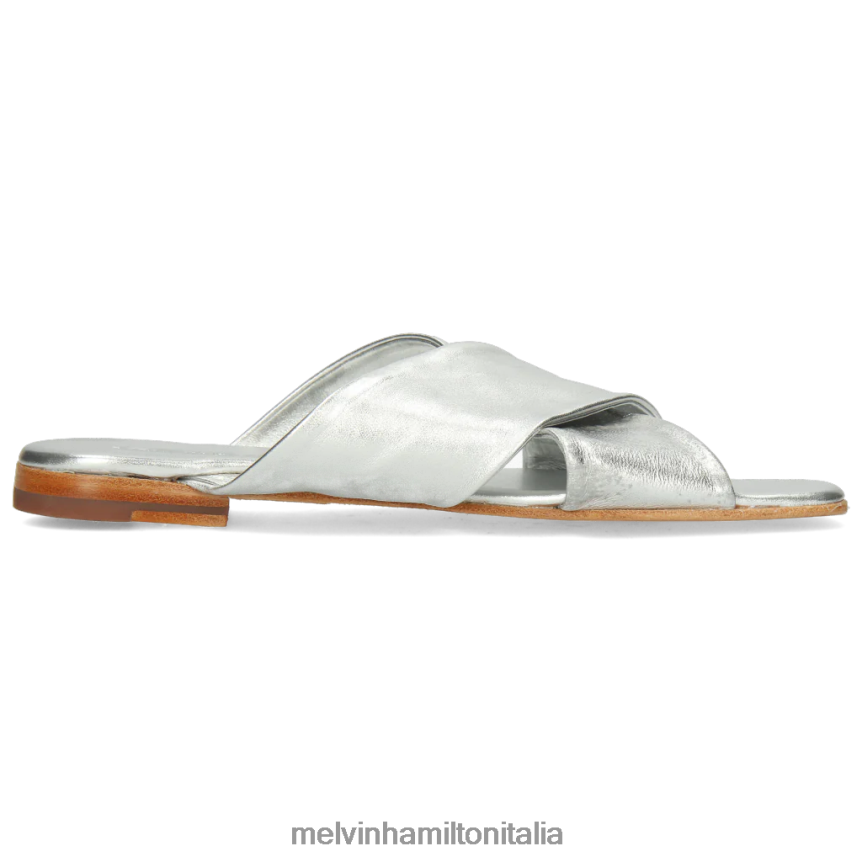 esso Melvin & Hamilton donne Elodie 47 argento muli DLT2BB1773