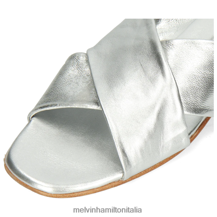 esso Melvin & Hamilton donne Elodie 47 argento muli DLT2BB1773