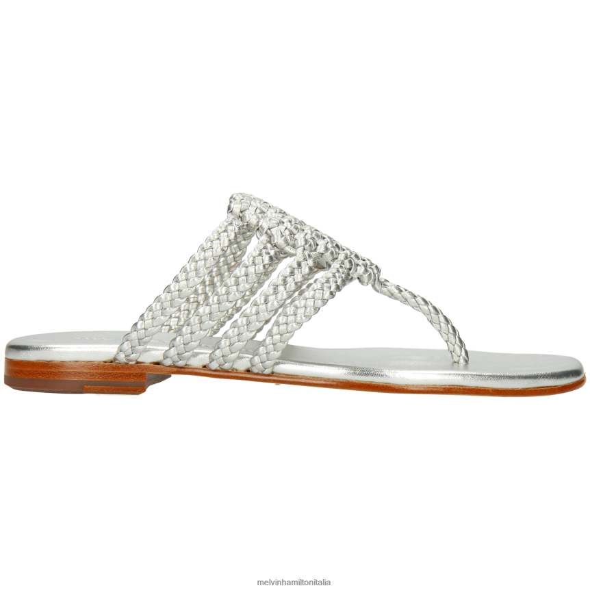 esso Melvin & Hamilton donne Elodie 61 argento muli DLT2BB1566