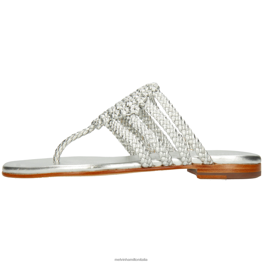 esso Melvin & Hamilton donne Elodie 61 argento muli DLT2BB1566