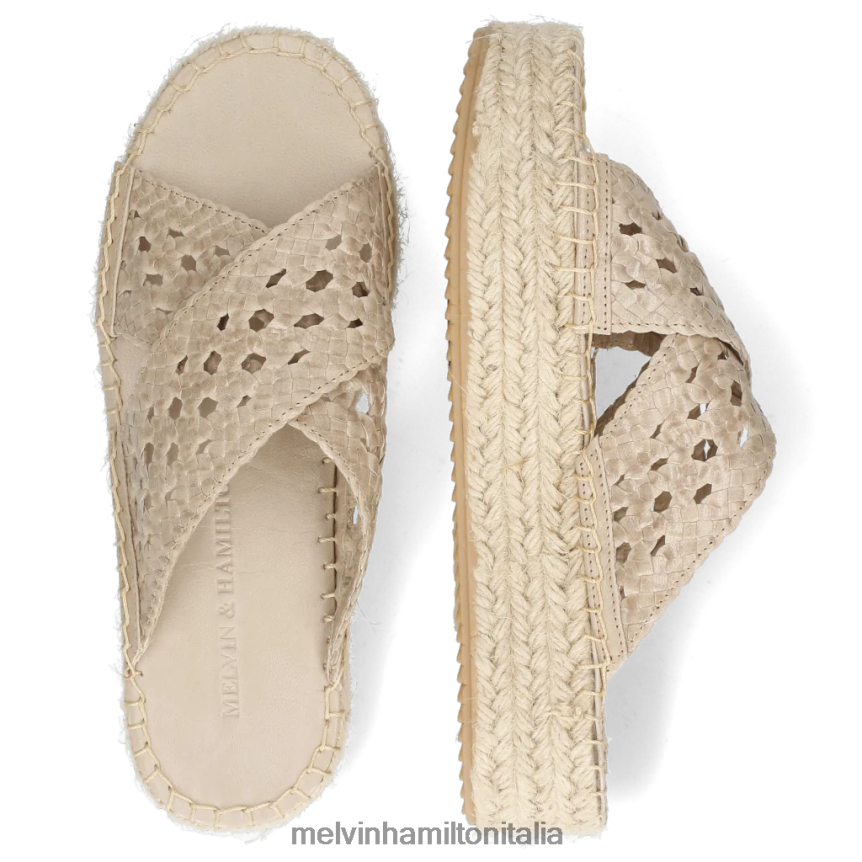 esso Melvin & Hamilton donne Emilia 3 beige muli DLT2BB1719