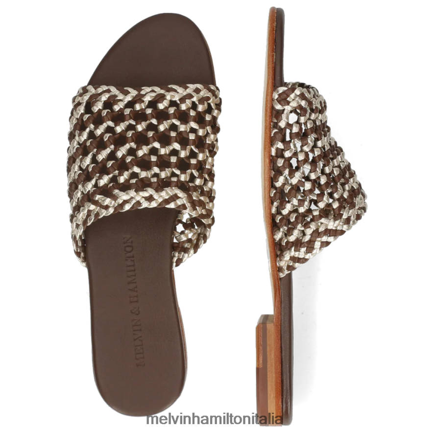 esso Melvin & Hamilton donne Hanna 64 marrone muli L80P2P1716