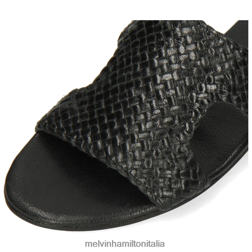 esso Melvin & Hamilton donne Hanna 74 nero muli DLT2BB1689