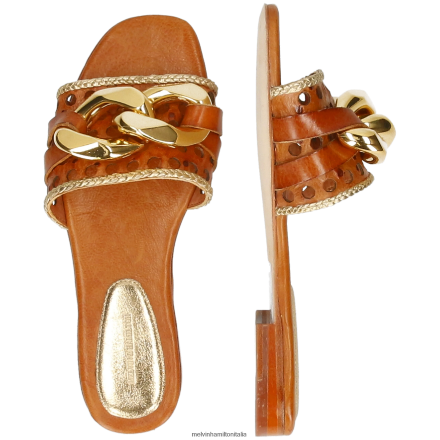 esso Melvin & Hamilton donne Nikita 33 marrone muli L80P2P1535