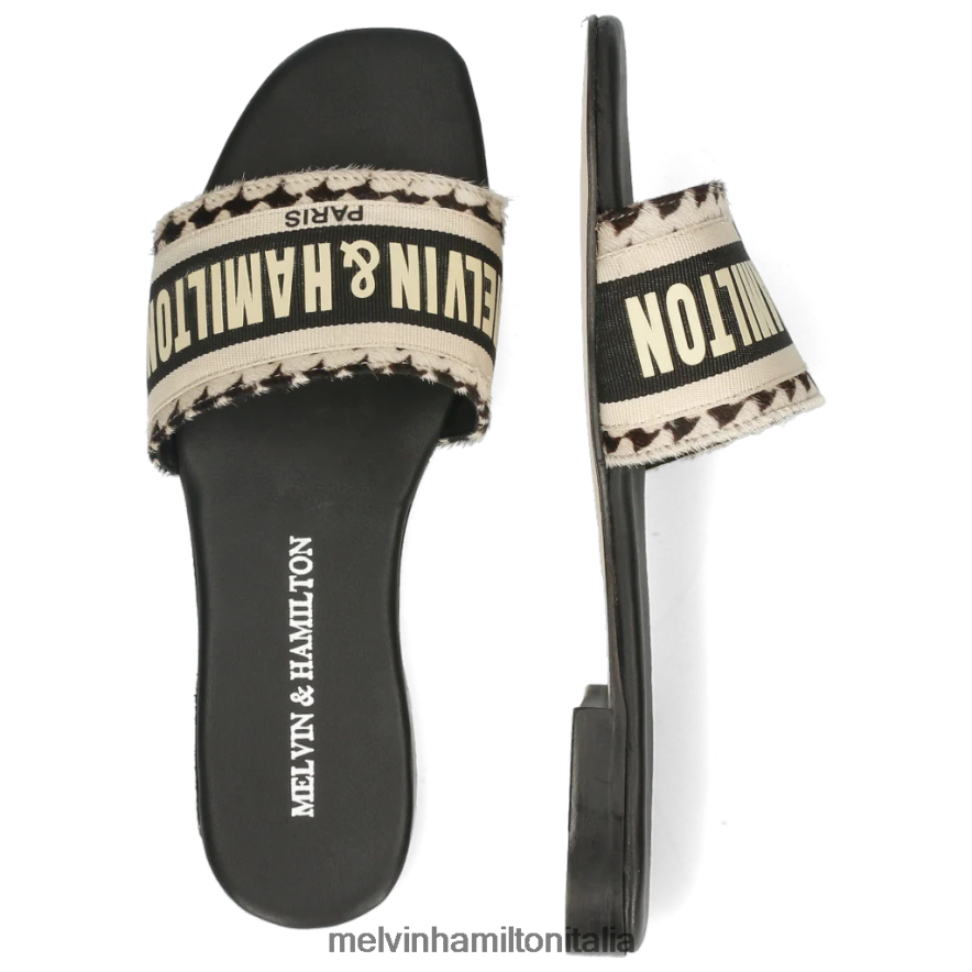 esso Melvin & Hamilton donne Nikita nero muli L80P2P1726