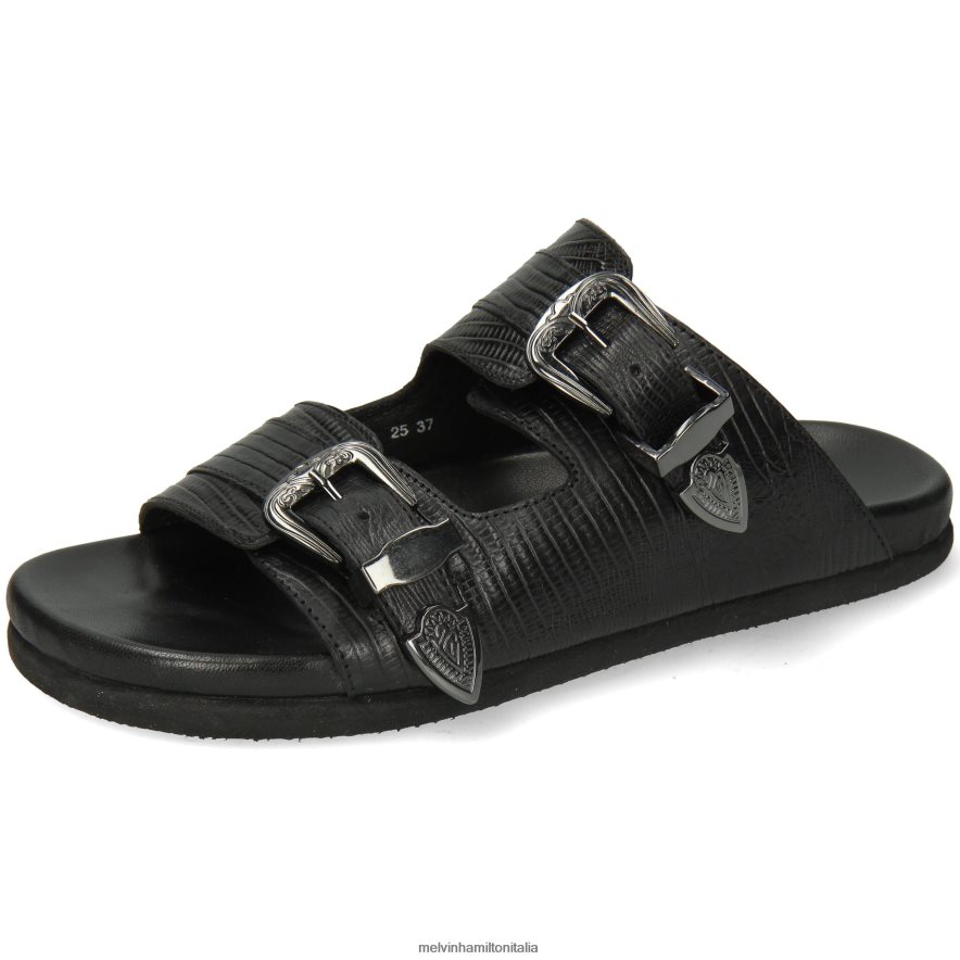 esso Melvin & Hamilton donne Wilma 25 nero muli L80P2P1767