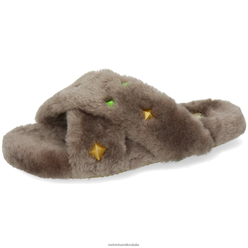 esso Melvin & Hamilton donne Wilma 36 grigio muli DLT2BB1711