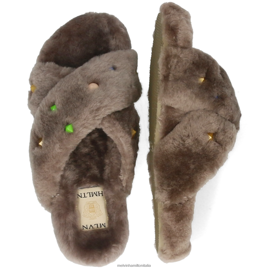 esso Melvin & Hamilton donne Wilma 36 grigio muli DLT2BB1711