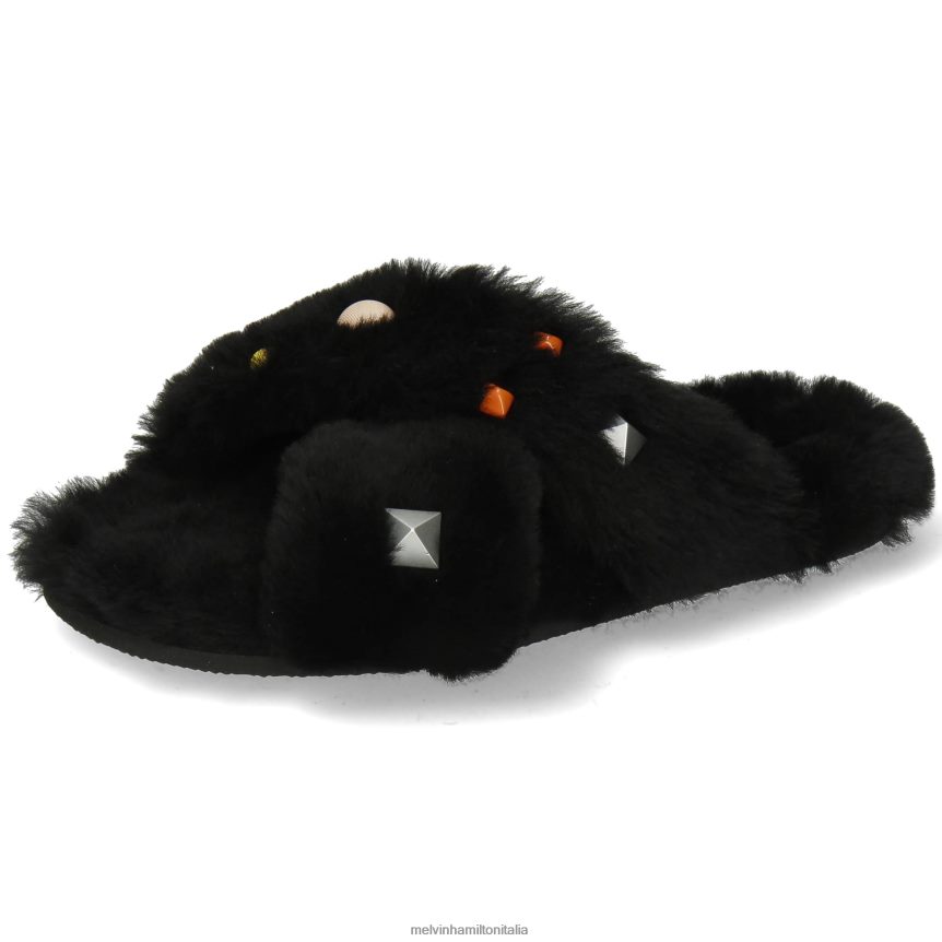 esso Melvin & Hamilton donne Wilma 36 nero muli DLT2BB1765