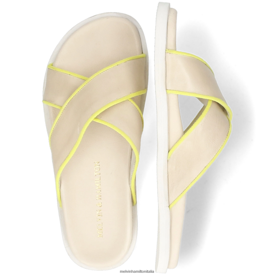 esso Melvin & Hamilton donne Wilma 9 beige muli L80P2P1687