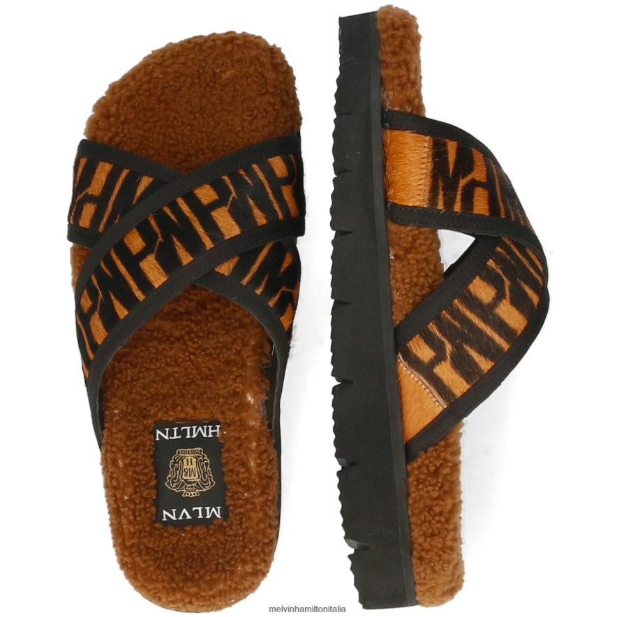 esso Melvin & Hamilton donne Wilma 9 marrone muli L80P2P1639