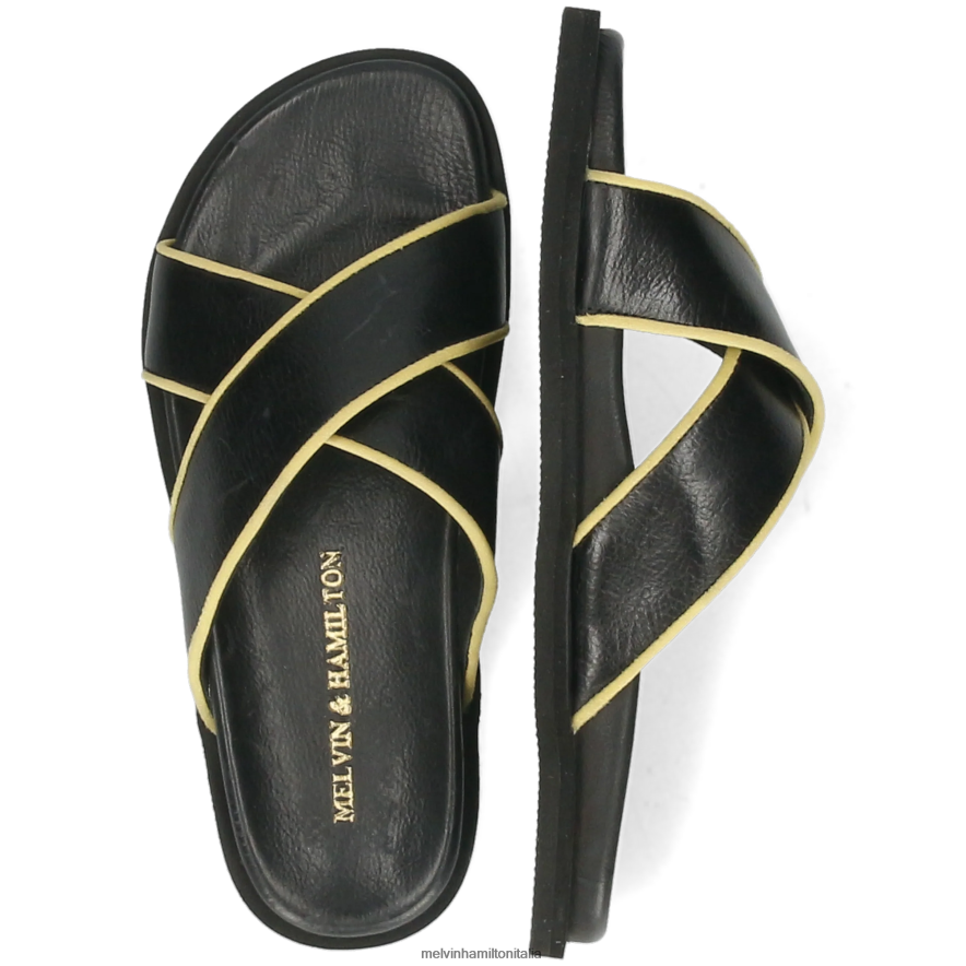 esso Melvin & Hamilton donne Wilma 9 nero muli L80P2P1741