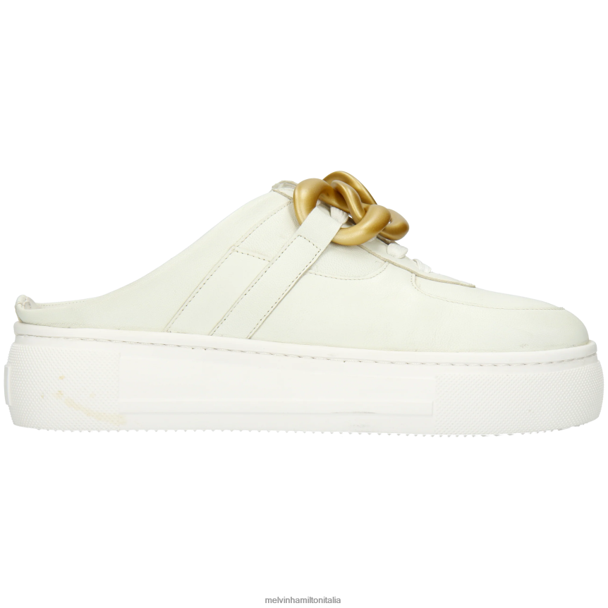 esso Melvin & Hamilton donne ambra 24 bianco muli DLT2BB1591